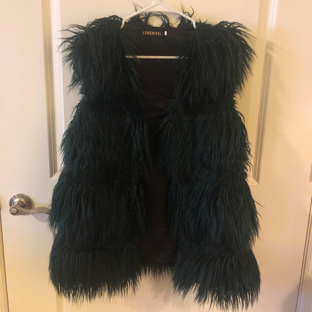 Faux fur vest